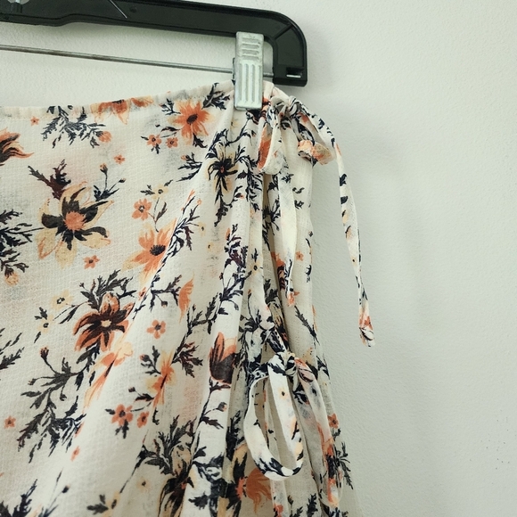 Free People Femme Edge Bohemian Maxi Skirt in Ivory Combo Size 10 - Picture 10 of 16